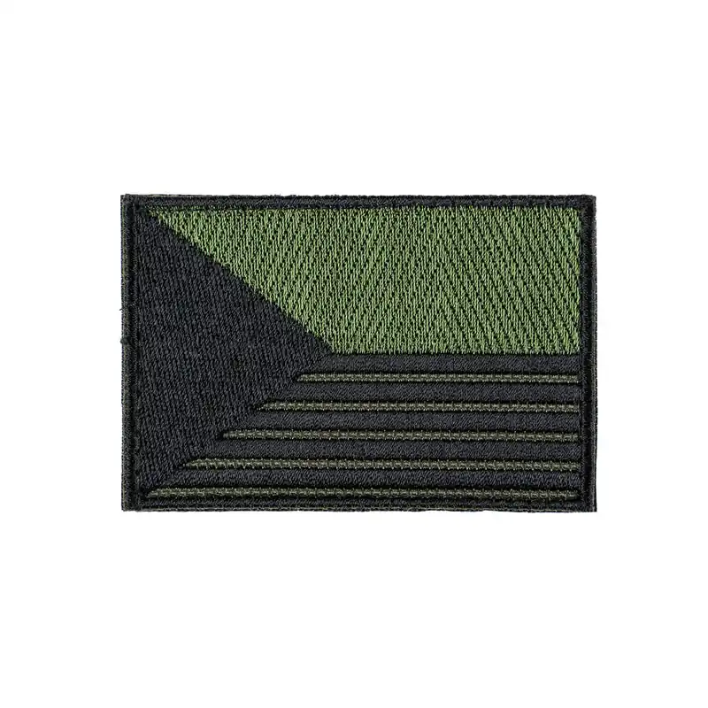 Nášivka VLAJKA ČR PRUHY vodorovné velcro 7,5 x 5,5 cm ZELENÁ Omezená Nabídka