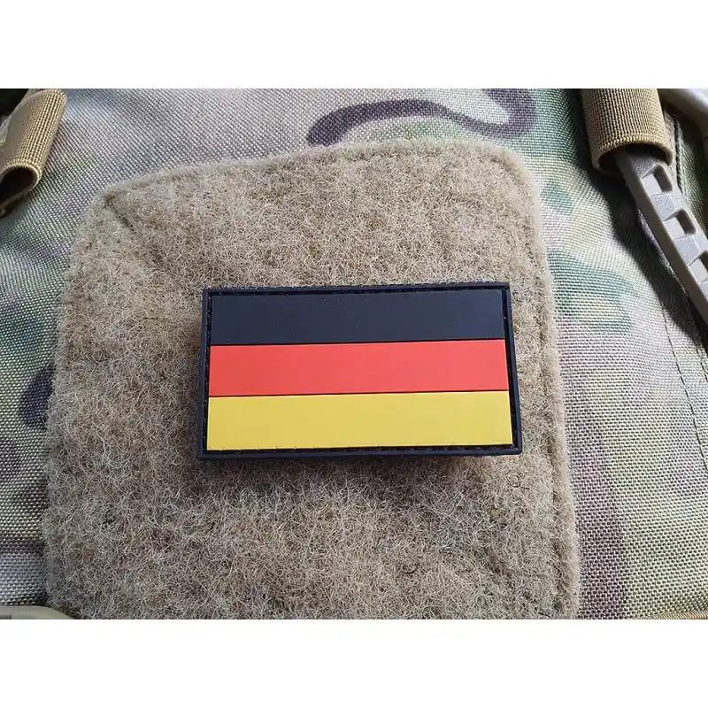 Nášivka vlajka NĚMECKO plastová BAREVNÁ velcro Časově Omezené