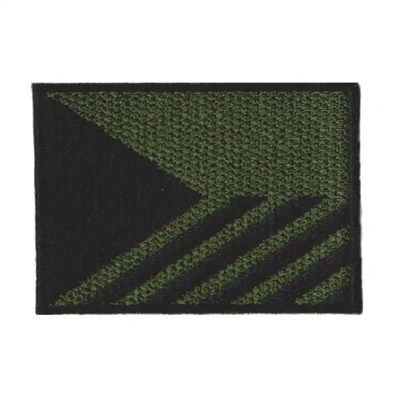 Levný Nášivka VLAJKA ČR PRUHY šikmé velcro 7,5 x 5,5 cm ZELENÁ