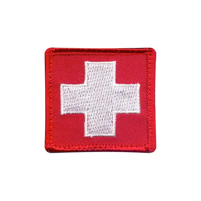 Nášivka vlajka ŠVÝCARSKO 5 x 5 cm velcro Autentický