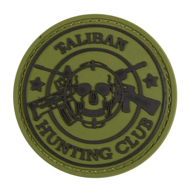 Nášivka TALIBAN HUNTING CLUB plast velcro ZELENÁ Levný