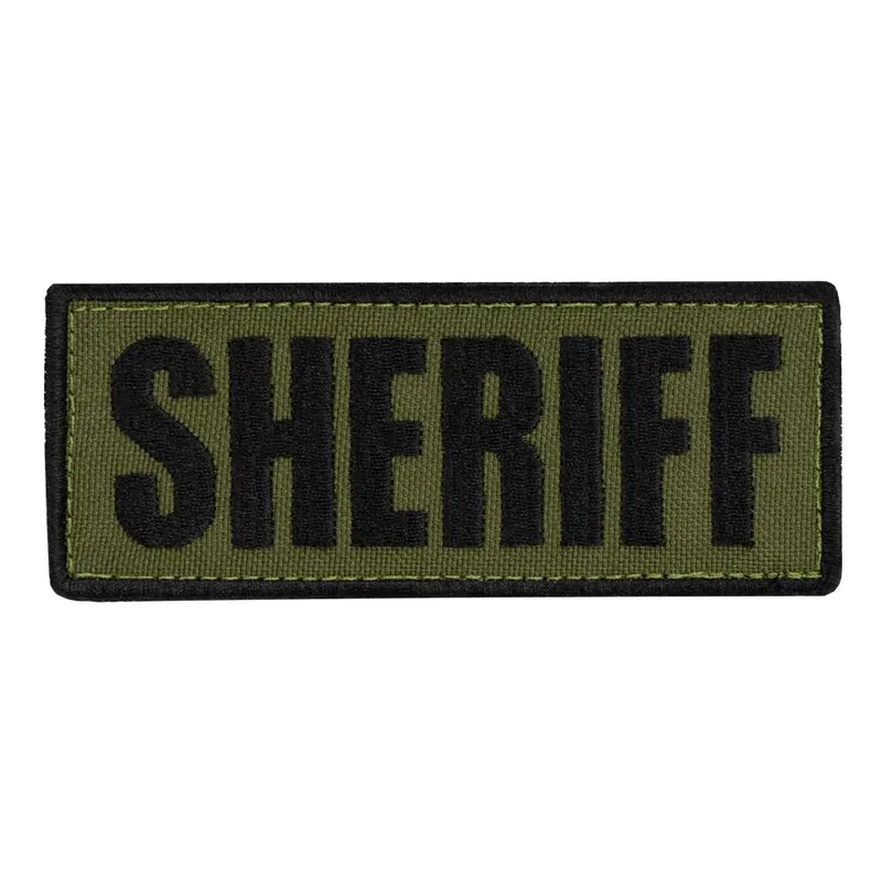 Nášivka SHERIFF 12,7 x 5 cm ČERNÁ Expresní Doručení