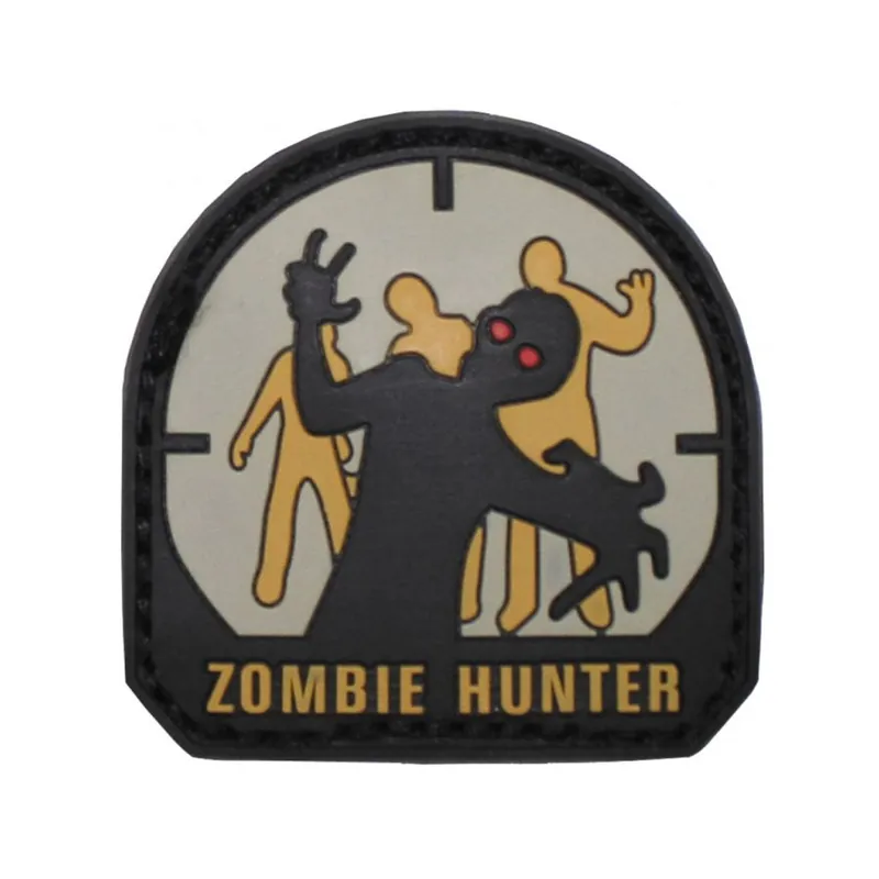 Nášivka 3D ZOMBIE HUNTER plast VELCRO Značkový