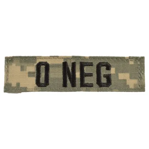 Akce Nášivka krevní skupina 0 NEG VELCRO ACU DIGITAL
