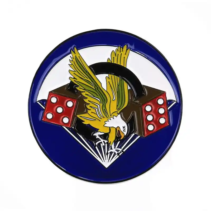 Akční Nabídka Znak kovový 506th Parachute Infantry Regiment se samolepou